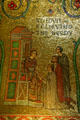 Saint Louis relieving the needy mosaic at St Louis Cathedral. St Louis, MO.
