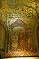 Saint Louis accepts the habit of the third order of St Francis mosaic at St Louis Cathedral. St Louis, MO.