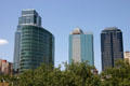 1201 Walnut to right of One Kansas City Place, H&R Block, & Town Pavilion buildings. Kansas City, MO.