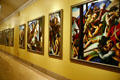 Collection of the American Historical Epic series of paintings by Thomas Hart Benton at Nelson-Atkins Museum. Kansas City, MO.