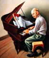 Portrait of Carl Ruggles, Sun Treader by Thomas Hart Benton at Nelson-Atkins Museum. Kansas City, MO.