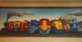Creation of Union Station painting by Anthony Benton Gude at Kansas City Union Station. Kansas City, MO.