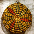 Woven trivet at rail Museum at Kansas City Union Station. Kansas City, MO.
