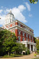 Facade of Jesse Hall at University of Missouri. Columbia, MO.