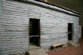 Rear of Mark Twain humble cabin birthplace at Mark Twain Memorial Shrine. MO.
