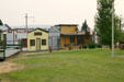 Wooden frontier village shops at World Museum of Mining. Butte, MT.