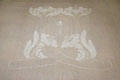 Arts & Crafts linen embroidery at Stickley Museum at Craftsman Farms. Morris Plains, NJ.