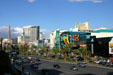 Las Vegas Strip from Tropicana to Flamingo Road. Las Vegas, NV.
