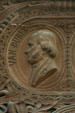 Relief carving of President Martin Van Buren in New York State Capitol. Albany, NY.