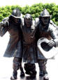 New York State Fallen Fire-fighters Memorial on Empire Plaza. Albany, NY.