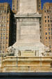 Base of William McKinley Memorial erected to this 25th U.S. President assassinated in Buffalo at the 1901 opening of the Pan-American Exposition. Buffalo, NY.