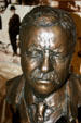 Bronze bust of Theodore Roosevelt in Inaugural Site run by National Park Service. Buffalo, NY.