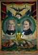 Election poster for Zachary Taylor & Millard Fillmore, Whig party. East Aurora, NY.