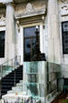 Entance portico of Buffalo History Museum. Buffalo, NY