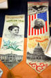 President Grover Cleveland & wife Frances F. Cleveland souvenir ribbons for opening day of Chicago Columbian Exposition at Buffalo History Museum. Buffalo, NY.