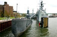 USS Croaker sub & USS Little Rock Guided Missile Cruiser GLC-4 at Buffalo Naval Military Park. Buffalo, NY.