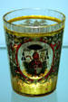 Bohemian glass armorial beaker at Corning Museum of Glass. Corning, NY.