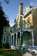 Hudson River side of Roosevelt home. Hyde Park, NY.