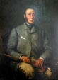 Portrait of James Roosevelt , FDR's father, by Felix Moscheles in Springwood home. Hyde Park, NY.