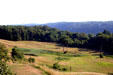 View of the Hudson River from Springwood home of Franklin D. Roosevelt. Hyde Park, NY.