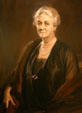 Portrait of Sara Delano Roosevelt mother of FDR by Tade Styka in Presidential Museum. Hyde Park, NY.