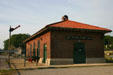 Hyde Park Railroad Station, once frequently used by Franklin Roosevelt. Hyde Park, NY.