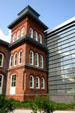 Junction of Pelli's arts center & heritage Avery Hall. Poughkeepsie, NY.