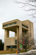 Herbert F. Johnson Museum of Art cantilevered upper structure. Ithaca, NY.