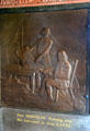 "General Schuyler turning over his command to Gen. Gates" bronze relief by J.C. Markham in Saratoga Monument. Schuylerville, NY.