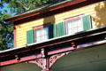 Grant Cottage architectural details. Wilton, NY.
