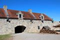 Entrance to Place d'Armes through South Barracks at Fort Ticonderoga. Ticonderoga, NY.