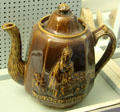 Rebekah at the Wedding teapot from Bennington, VT at Fort Ticonderoga. Ticonderoga, NY.