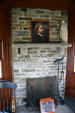 Fireplace in Mark Twain's study at Elmira College. Elmira, NY.