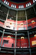 Interior balconies of Nott Memorial Library at Union College. Schenectady, NY.