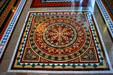 Tile floor of Nott Memorial Library at Union College. Schenectady, NY.