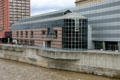 Rochester Riverside Convention Center over Genesee River at Main St. Bridge. Rochester, NY.