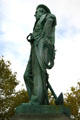 Sailor bronze sculpture by Leonard W. Volk at Soldiers' & Sailors' Civil War Monument. Rochester, NY.