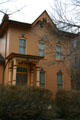 Gothic revival style heritage house in Historic Corn Hill district. Rochester, NY.