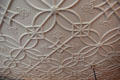 Plasterwork ceiling with intricate geometric decorations in dining room at Eastman House. Rochester, NY.