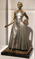 Mrs. J. Sibley Watson, Jr. nickel-plated bronze portrait statuette by Gaston Lachaise at Memorial Art Gallery. Rochester, NY.