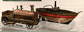 Toy steam engine & steam boat at The Strong National Museum of Play. Rochester, NY.