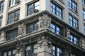 Stone owls on Merchant's building. New York, NY.