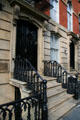 Town houses along Stuyvesant St. New York, NY.