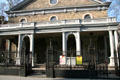 Portico of St. Marks-in-the-Bowery Church. New York, NY.