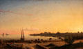 Stage Fort across Gloucester Harbor painting by Fitz Henry Lane at Metropolitan Museum of Art. New York, NY.