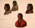 Study for Indian Chiefs made at Fort Laramie painting by Albert Bierstadt at Metropolitan Museum of Art. New York, NY.