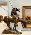 End of Trail bronze sculpture by James Earle Fraser at Metropolitan Museum of Art. New York, NY.
