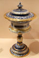 Sèvres porcelain covered cup given as a first-prize award at Paris Exposition Universelle by François Hallion at Metropolitan Museum of Art. New York, NY.