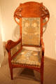Art Nouveau armchair with Aubusson tapestry covers by Henri-Jules-Ferdinand Bellery-Desfontaines of Paris at Metropolitan Museum of Art. New York, NY.