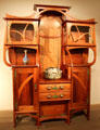 Art Nouveau cabinet-vitrine by Gustave Serrurier-Bovy of Liege, Belgian at Metropolitan Museum of Art. New York, NY.